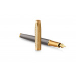 Parker IM Pioneers Collection Fountain Pen - Grey Arrow Gold Trim - Picture 1